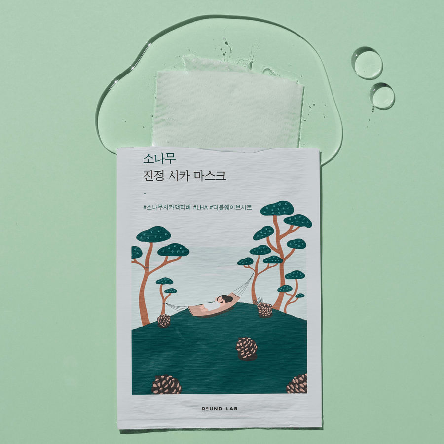Round Lab Pine Calming Cica mask 27ml (10ea)