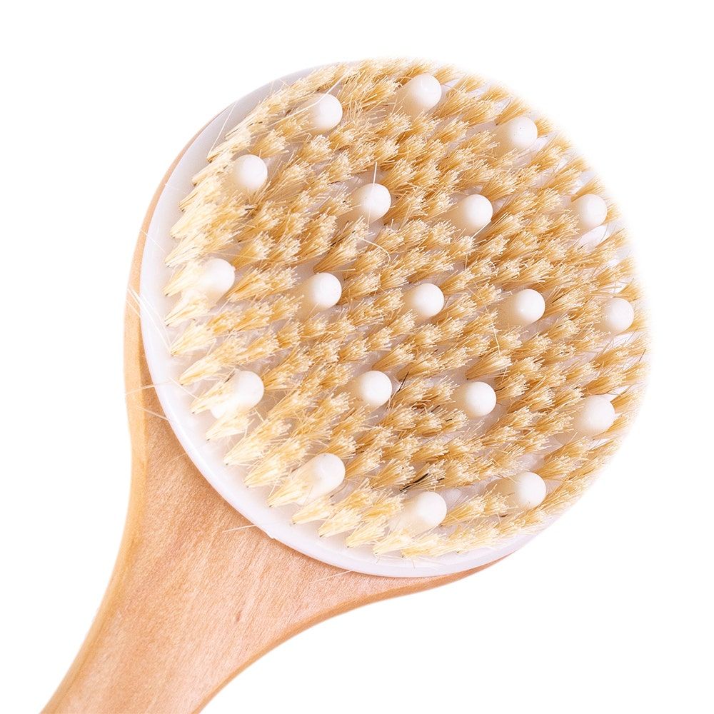 Moroccan Oil Bath Brush, Natural Wood, Jn 24R