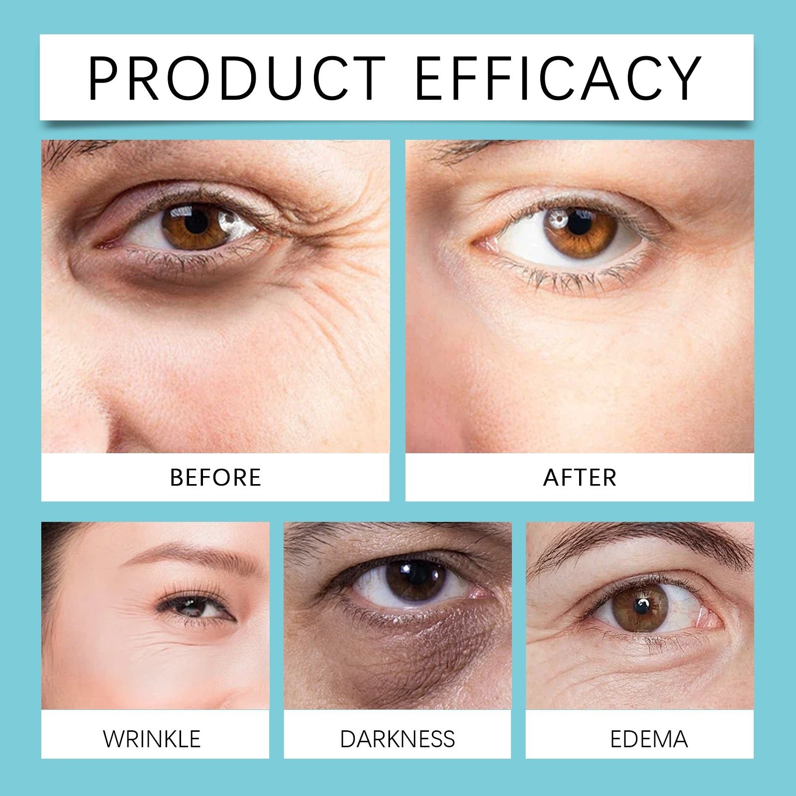 Brightening Eye Cream for Wrinkles, Firming, Collagen, Coffee Extract, Anti-Aging, Moisturizing, Eye Care ,30g
