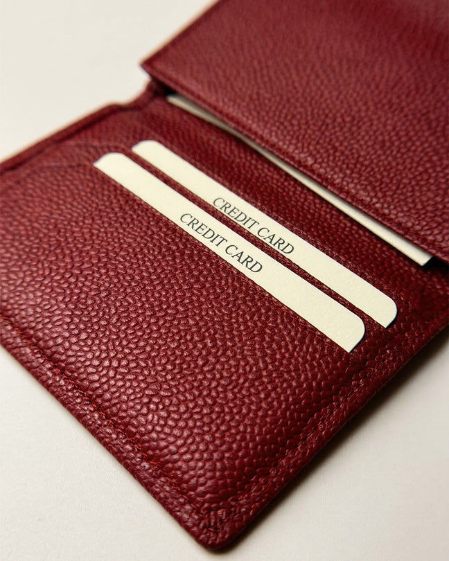 CLAREA Slim Leather Card Holder 11.8x8 cm