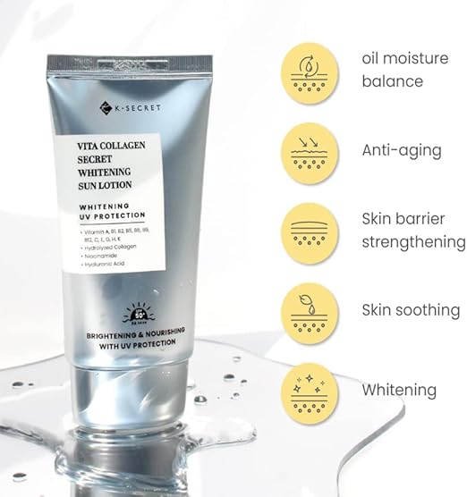 K-SECRET Vita Collagen Secret Whitening Sun Lotion