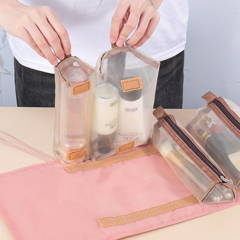 4 in 1 Travel Makeup Bag Cosmetic Organizer