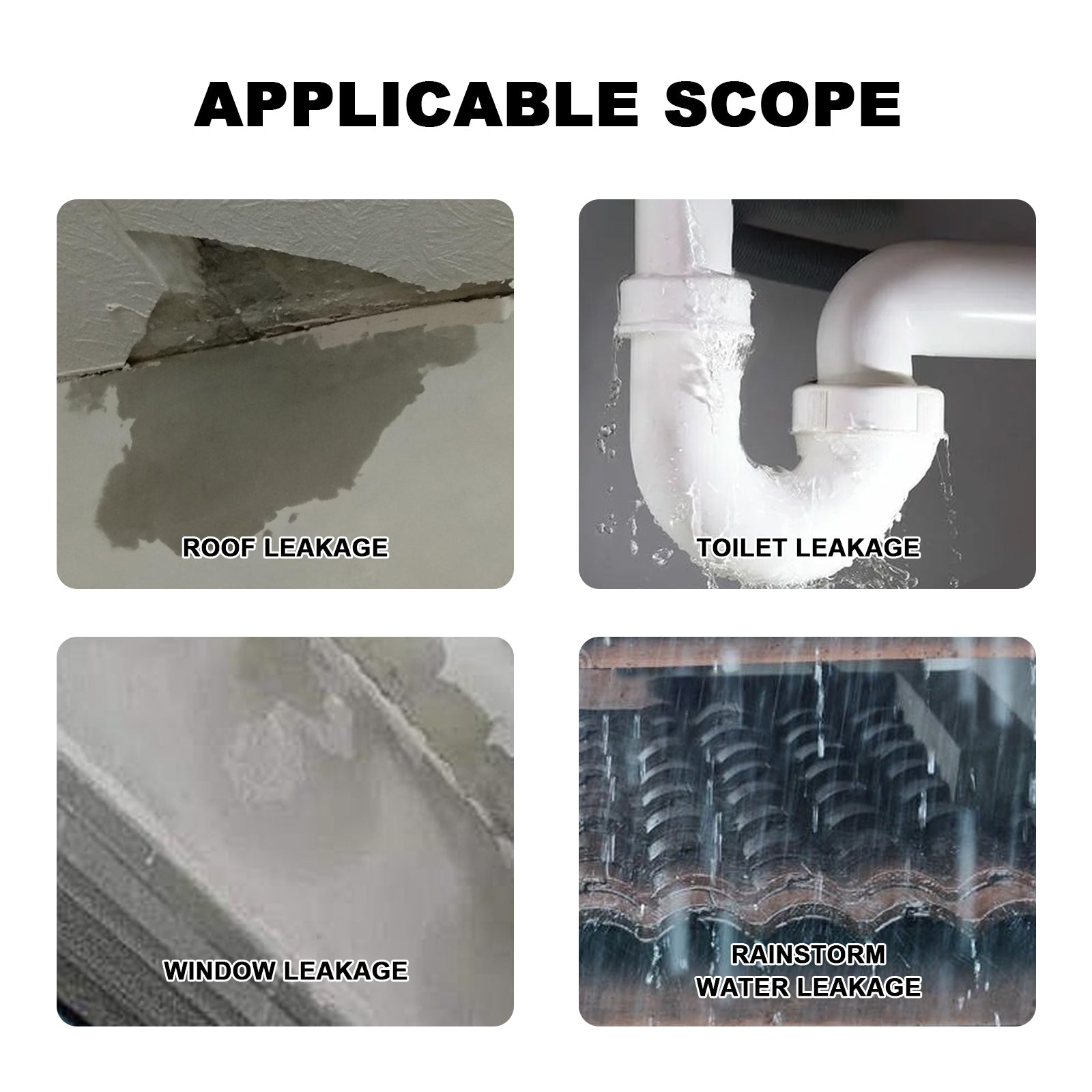 Waterproof Gap Repair Sealant, Leak Fix for Bathroom, Roof, Wall, Floor, Multi-Purpose ,150g