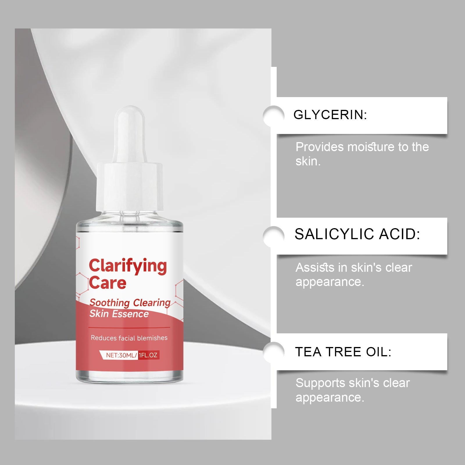 Acne Care Essence, Clear Skin, Hydrating, Tea Tree Oil, Blemish Treatment, Fast Results ,30ml