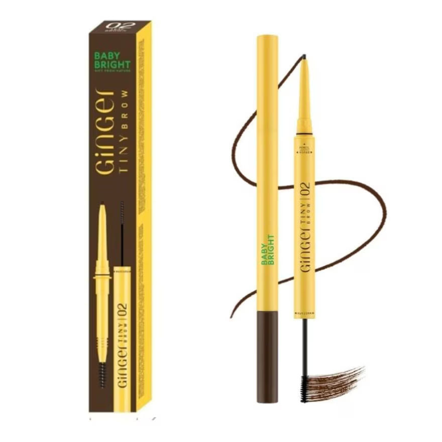 Ginger Tiny Brow 0.06g+1g Baby Bright (M) 02 Leaf Brown