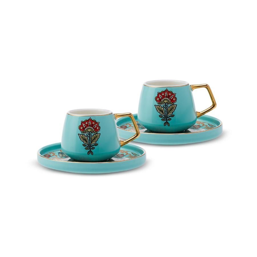 Karena Coffee Cup Set For 2 People 100 ml Turkish Coffee Cup