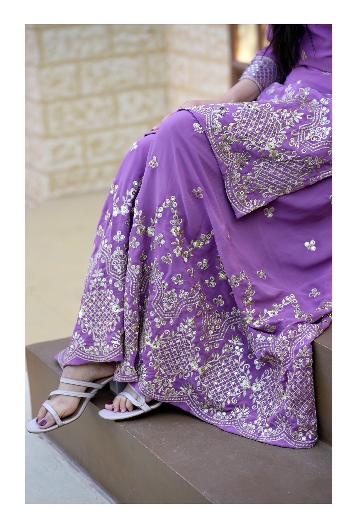 Fab Zone Women's Sharara Kurti Dress With Heavy Sequence Work