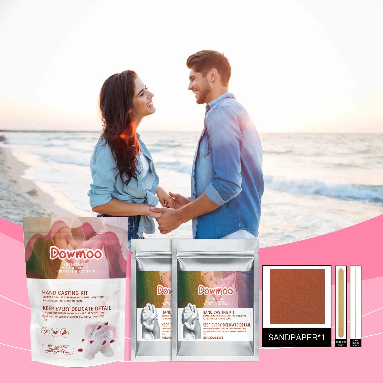 Create Realistic Clone Hand Model Kit for DIY Souvenirs, Perfect Valentine's Day Gift ,1set