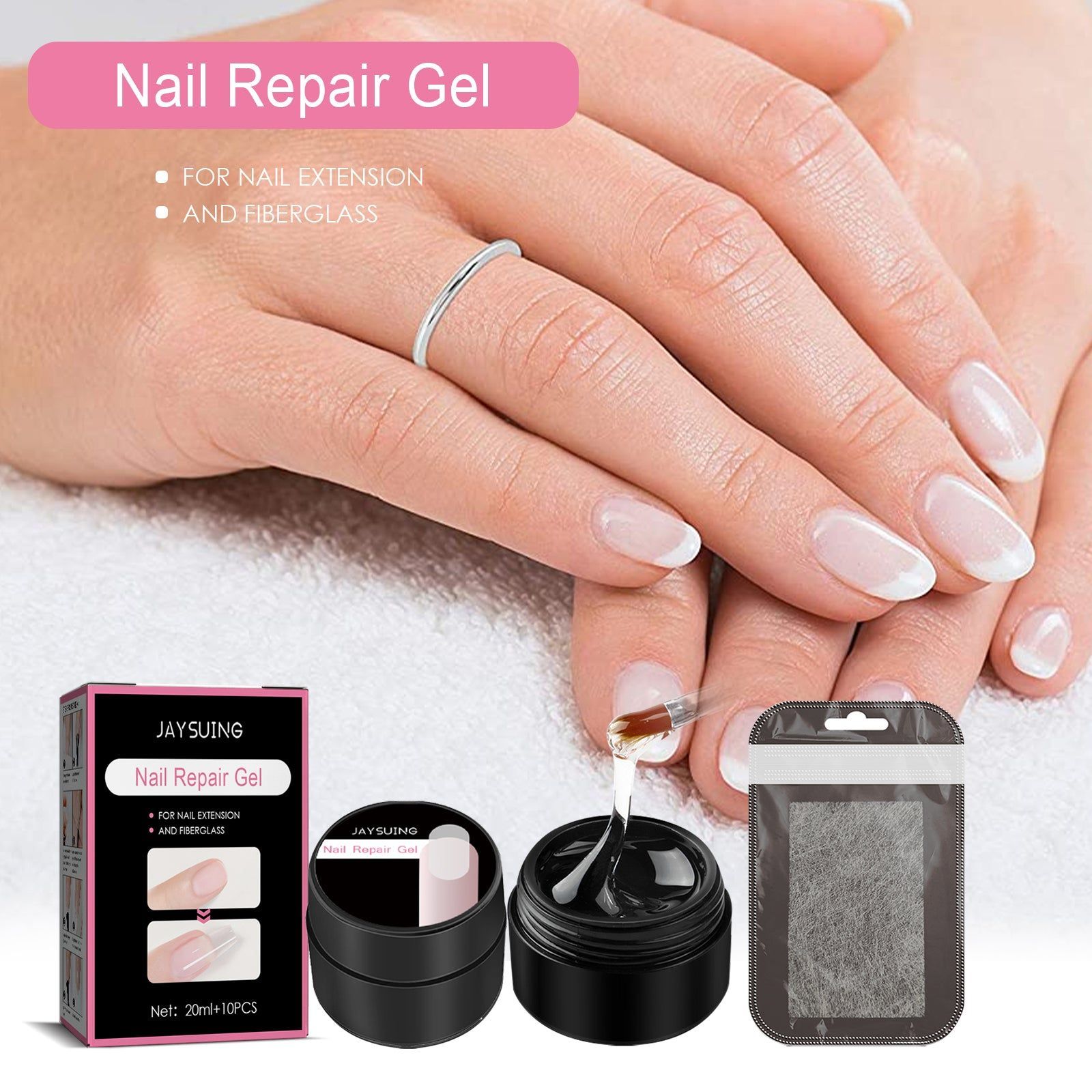 Boost Nail Strength with Fibre Extension Adhesive, Quick-Dry, Long-Lasting Gel ,20ml