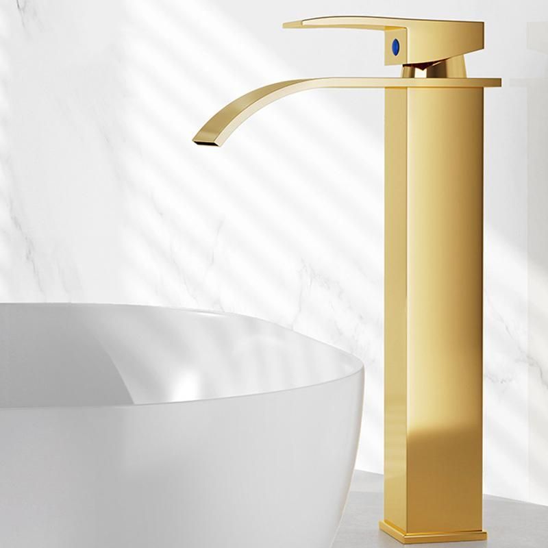 Waterfall Wash Basin Faucet S High Rose Gold