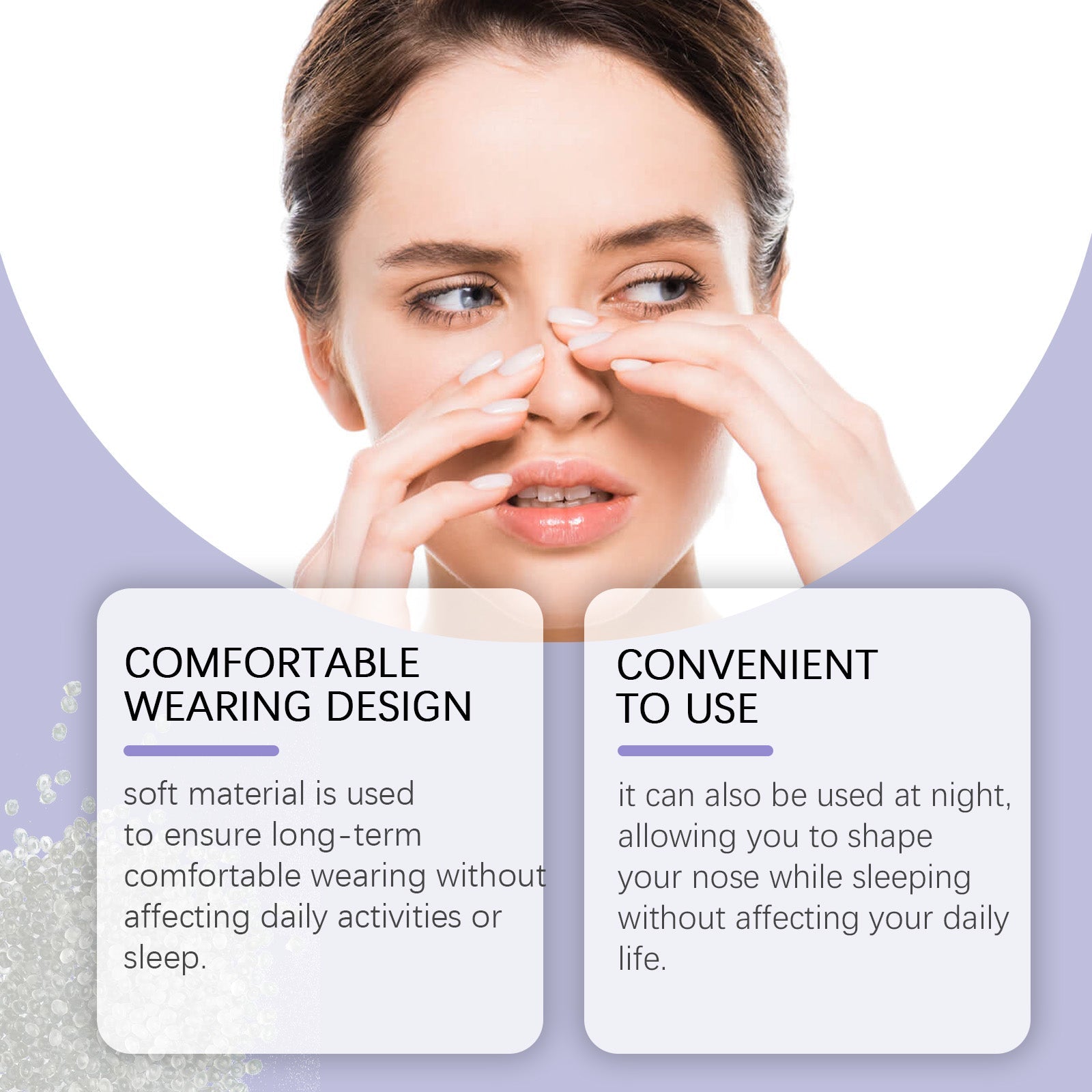 Beautiful Nose Care Device, Sleep Nose Lift, Natural Nose Shaping, Comfortable Silicone ,1pcs