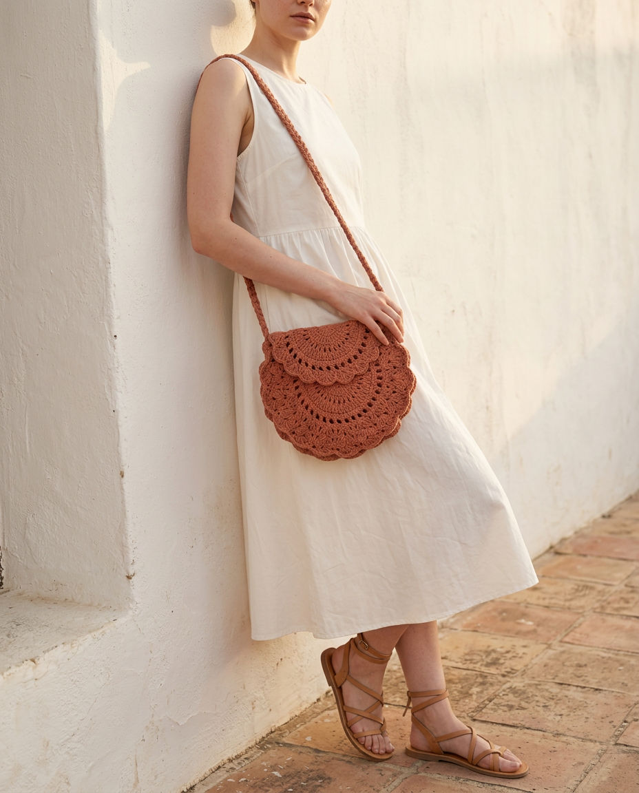 Hush and Stitch Light Brown Mini Boho Bag