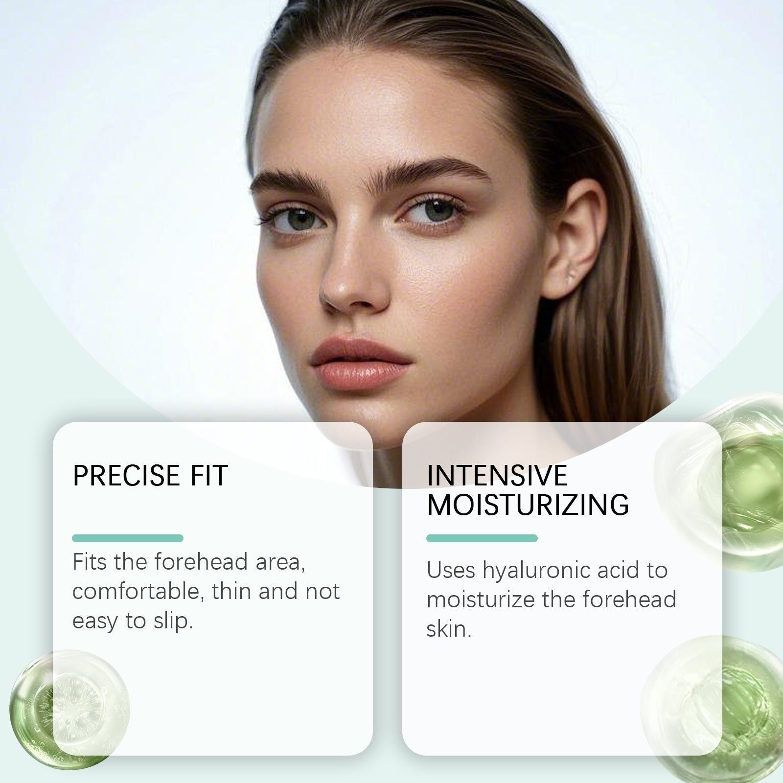 Aloe Vera Forehead Patches, Hydrating and Moisturizing, Reduce Fine Lines, Firming ,60pcs