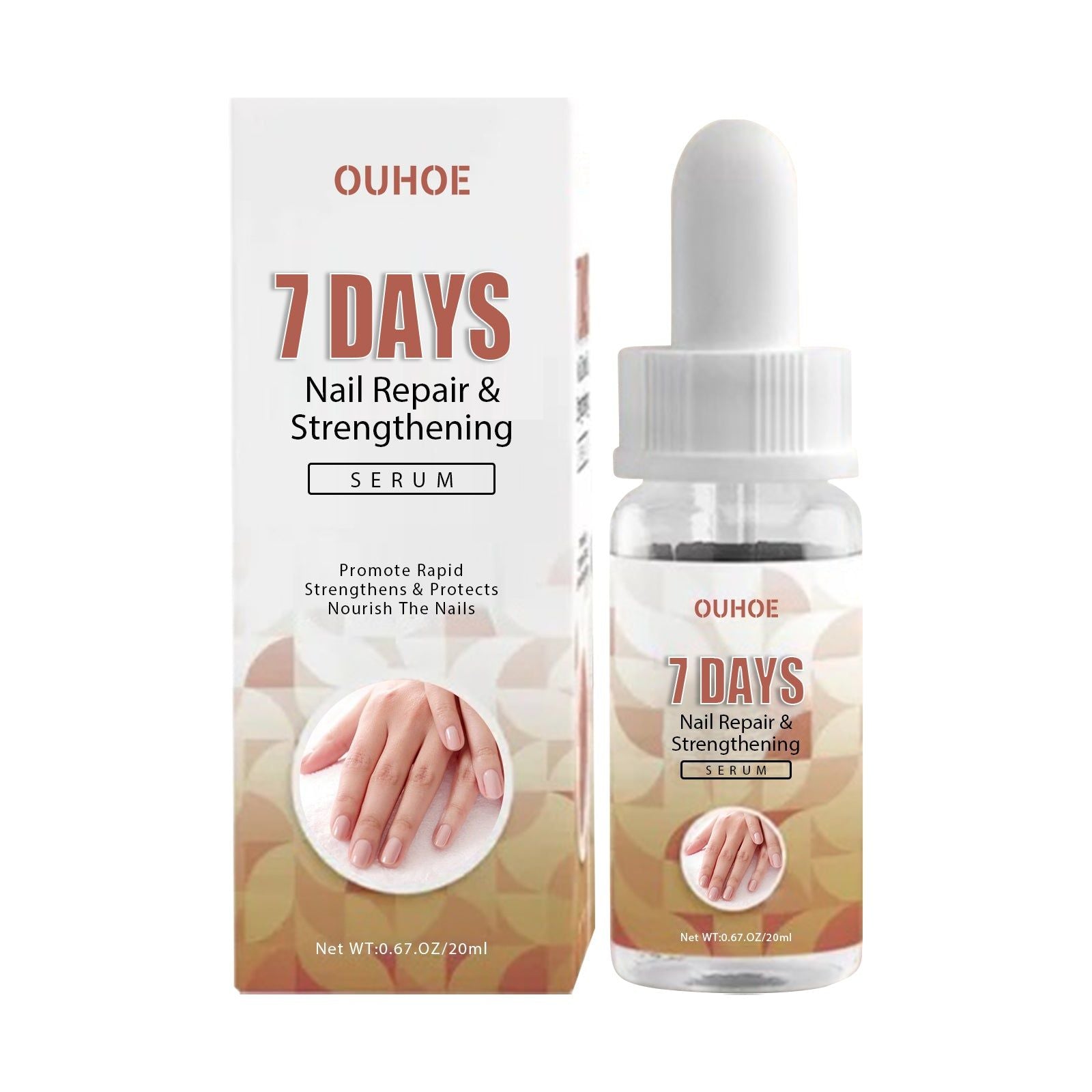 7 Day Gray Nail Repair Serum, Nail Growth & Strengthening Solution, Fast Recovery ,20ml