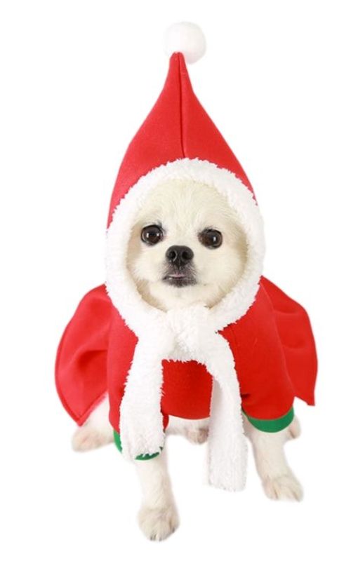 2pcs Pet Clothes Hat Kit Christmas Dogs Snowman Cosplay Dress Pets Costume