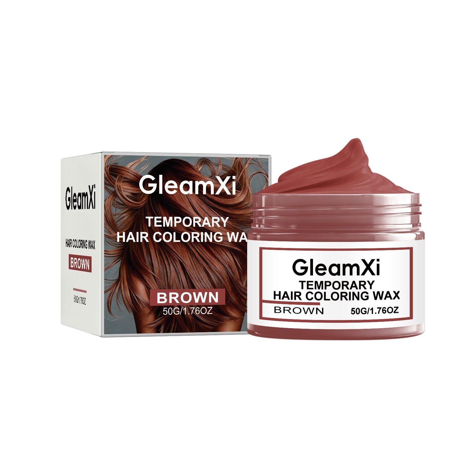 Temporary Brown Hair Color Wax Washable 50g