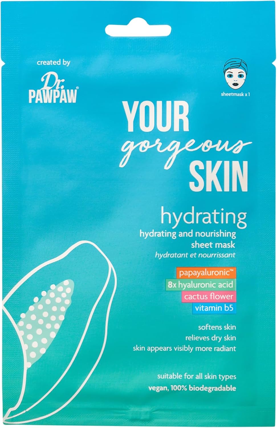 Dr Pawpaw Hydrating Sheet Mask 25ml