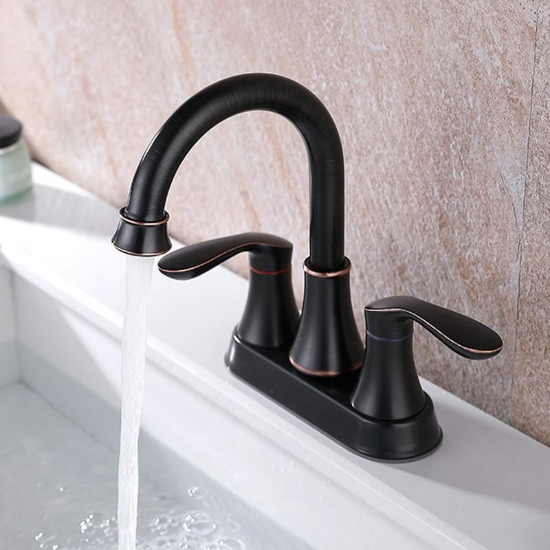 Dual Handle Bathroom Sink Faucet ORB-YH047