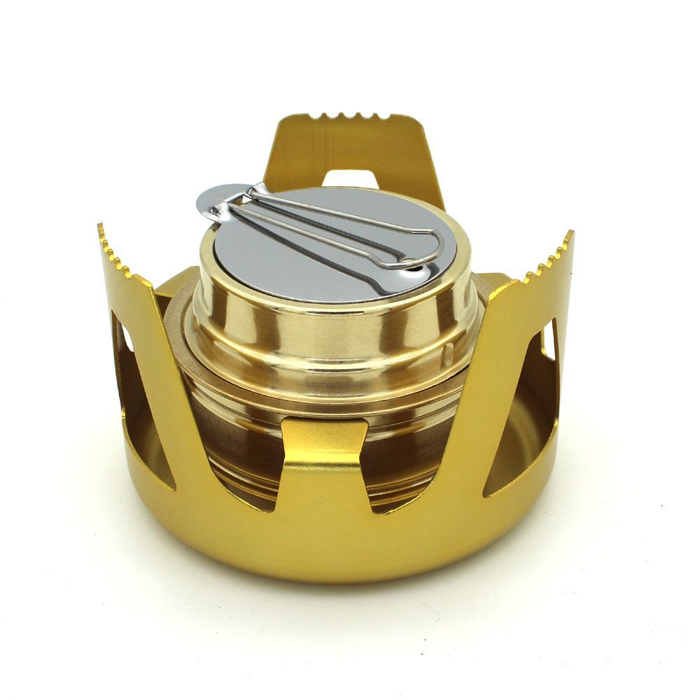 Mini Spirit Burner Ultralight Portable Alcohol Stove For Backpacking Camping Hiking Outdoor