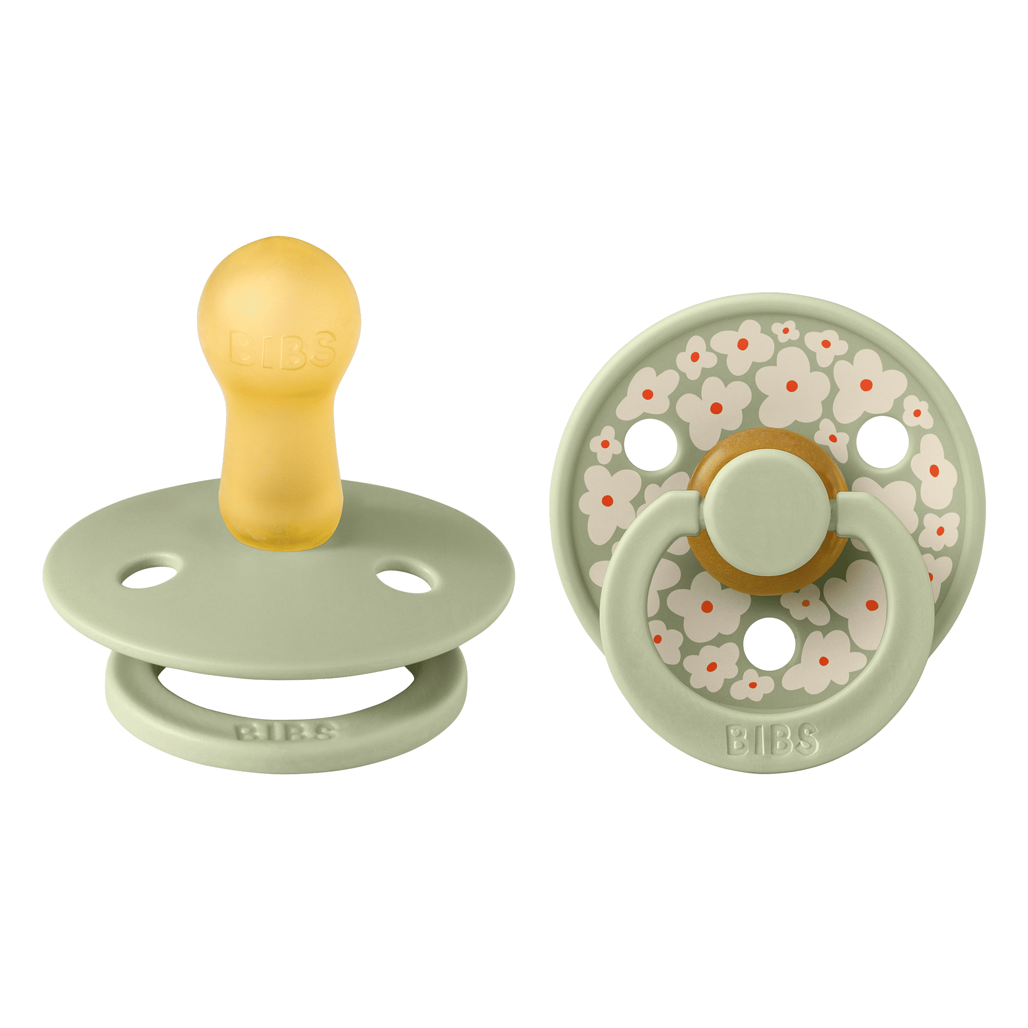 Bibs Pacifier Size 2 - Baby 6-18M (2pcs)-Studio Colour-Sage Mix