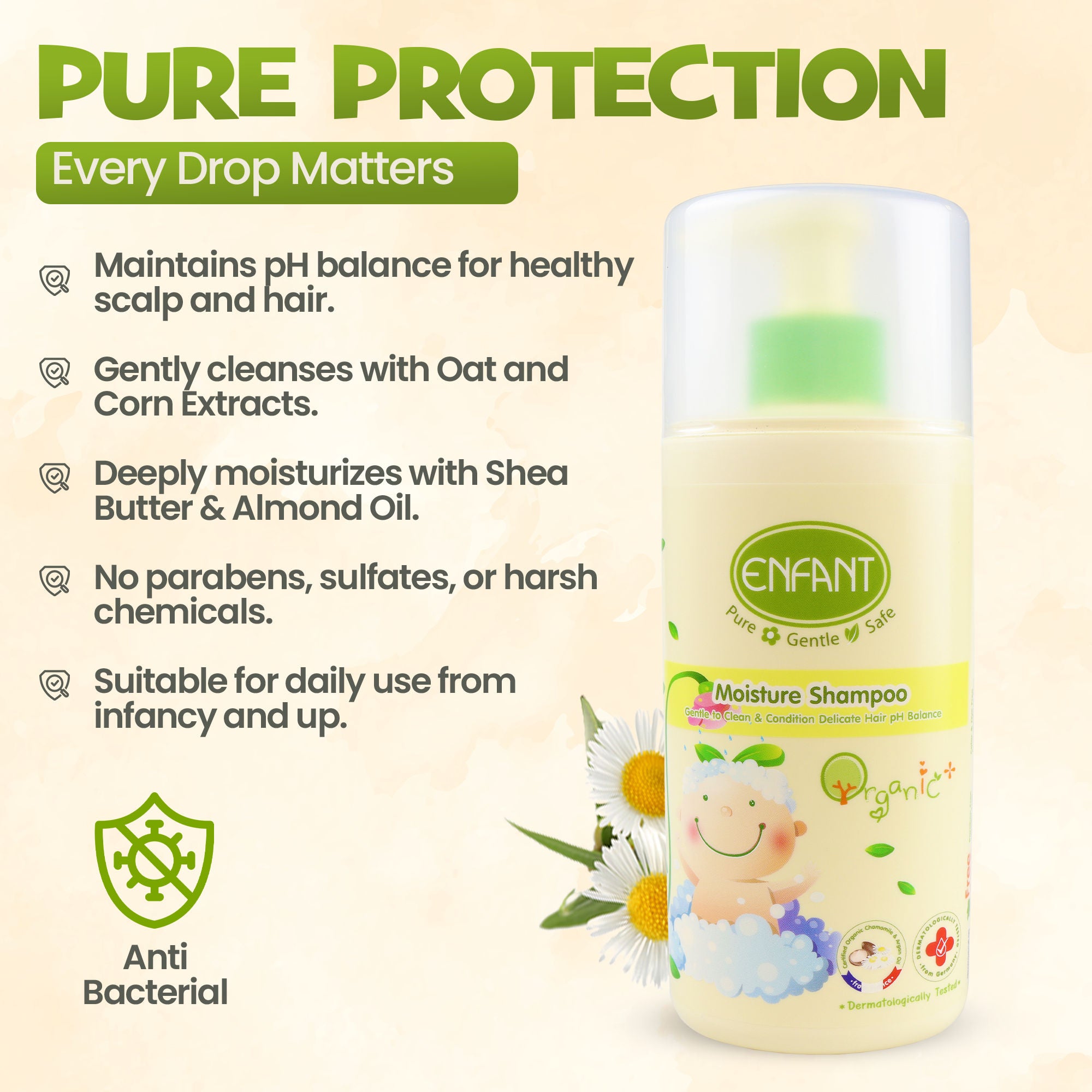 ENFANT Organic Plus Moisture Shampoo 300ml