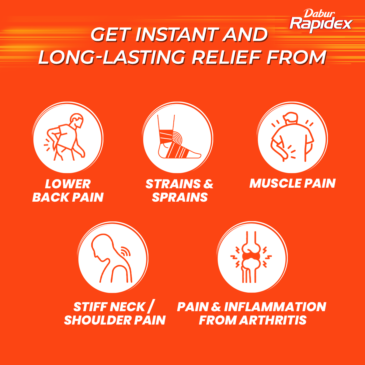 لاصقات دابور رابيديكس لتخفيف الألم، 2 قطعة