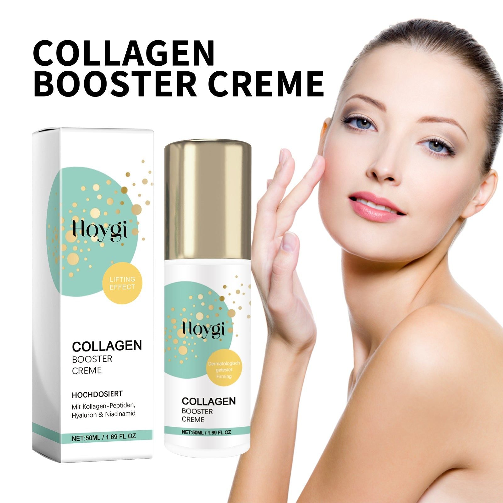 Collagen Booster Creme, Anti-Wrinkle, Hydrating, Skin Firming, Youthful Glow ,50ml