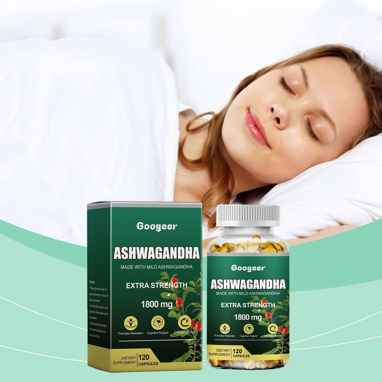 Body Care Supplement, Stress Relief, Immune Support, Daily Wellness ,120 capsules