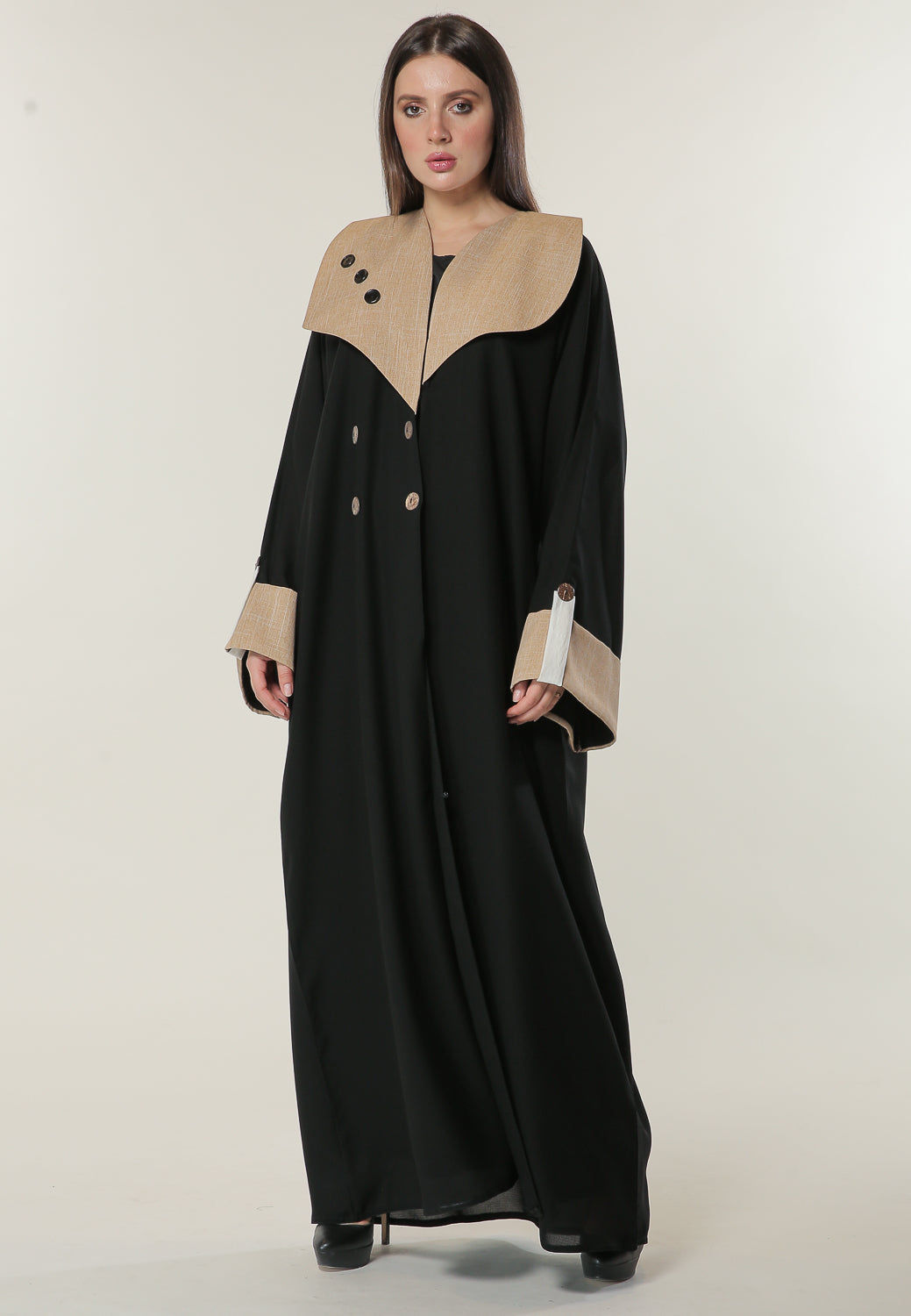 MOiSTREET Casual Black Abaya