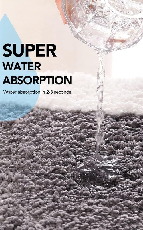 AIESY® Beautiful Luxury Ultra Soft Microfiber Shaggy Bath Mats