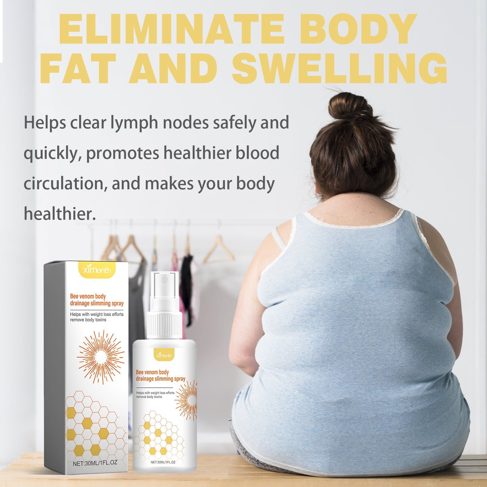 Body Shaping Spray, Slimming, Fat Burner, Lymphatic Detox, Toning, Fast Results ,30ml