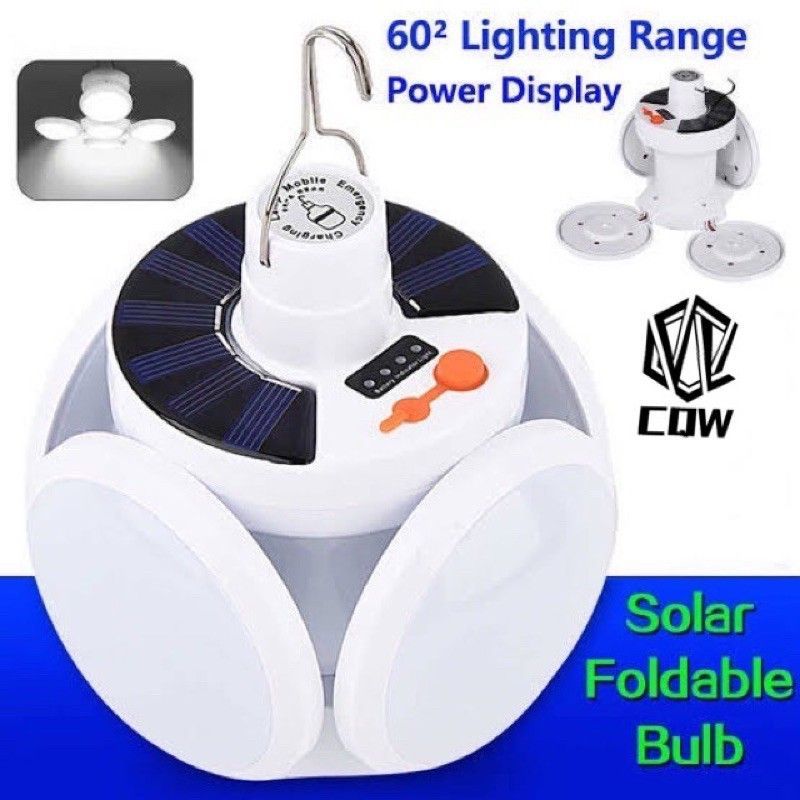 Folding Football Light Solar Emergency Football Lights Rechargable Waterproof