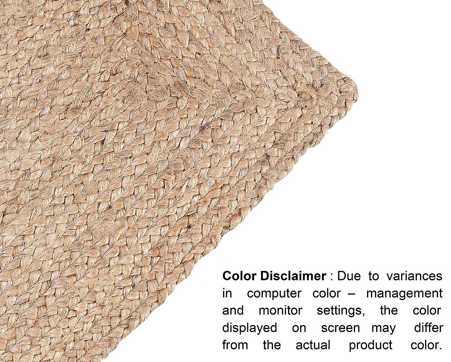 Farmhouse Jute Burlap Braided Reversible Table Runner