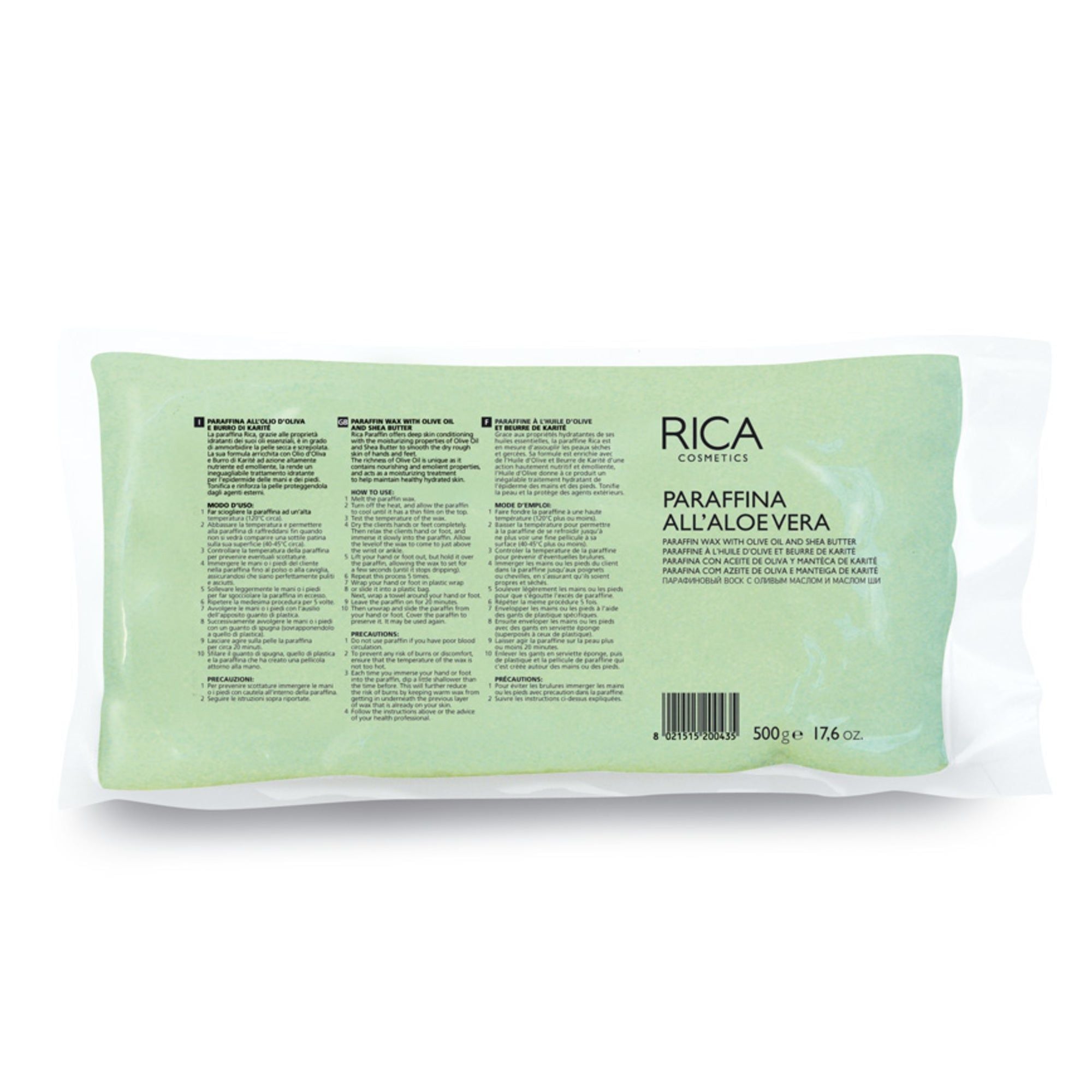 Rica Cosmetics Aloe Vera Paraffin Wax, 500gm