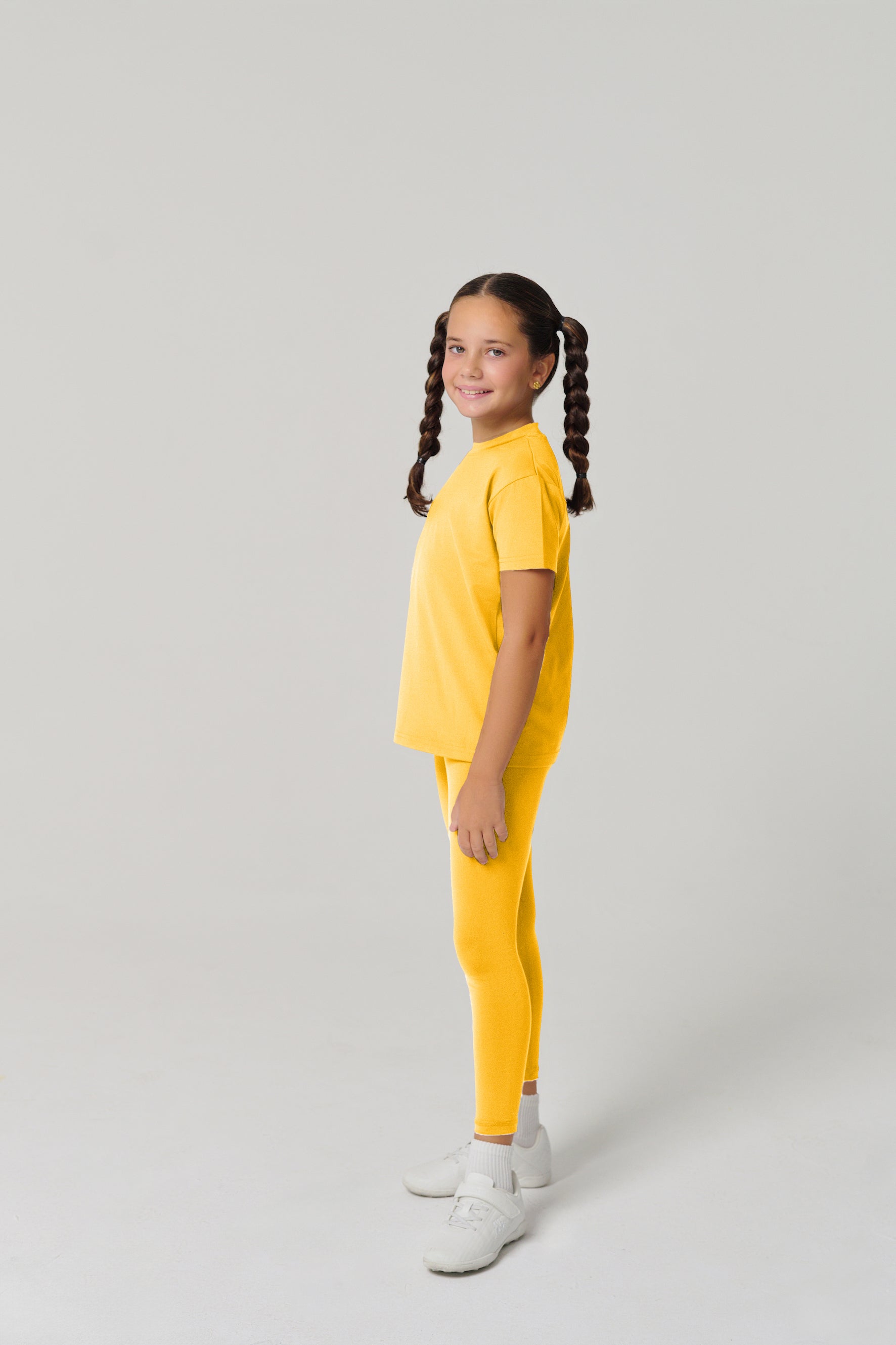 بنطال ضيق كلاسيكي للأطفال من ماركة MULU - أصفر