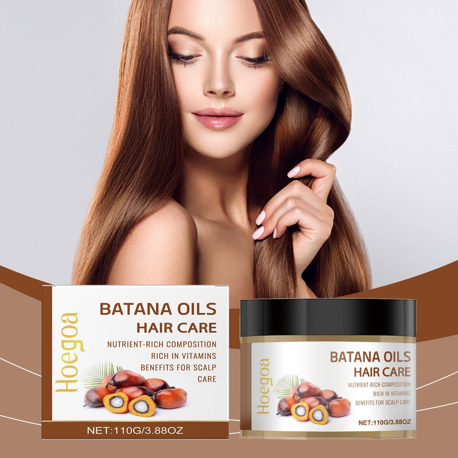 Batana Hair Care Balm, Moisturizing, Soothing, Natural Hair Treatment, Repair, Strengthen ,110g