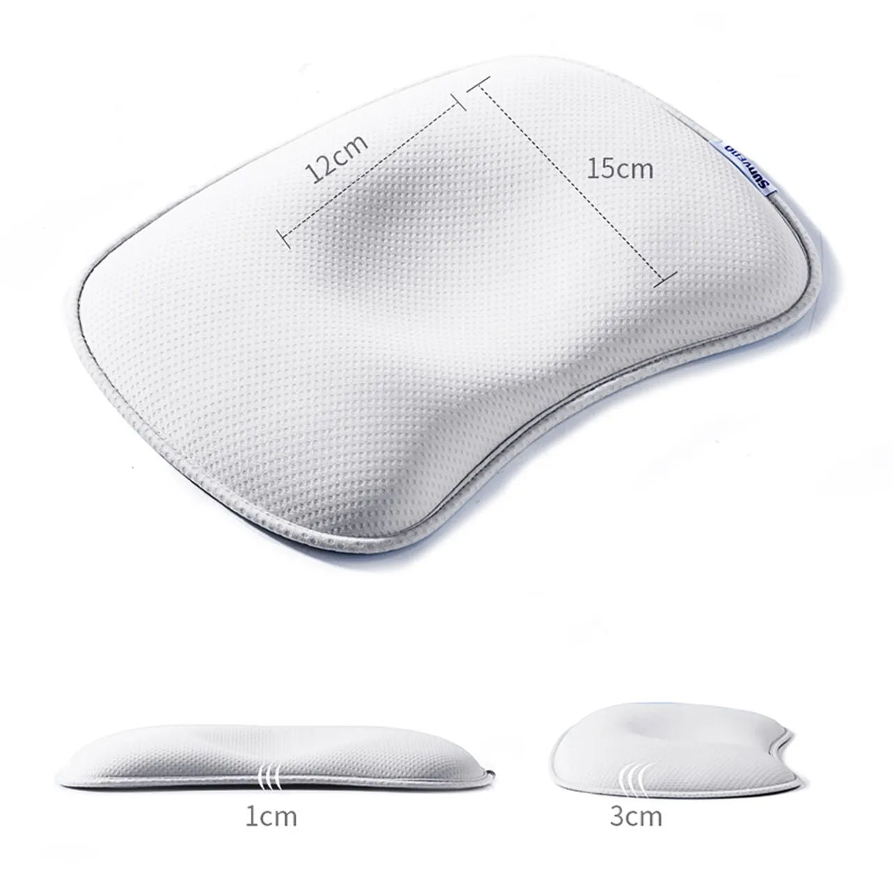 Sunveno - وسادة دوبونت لتشكيل رأس الرضع - أبيض