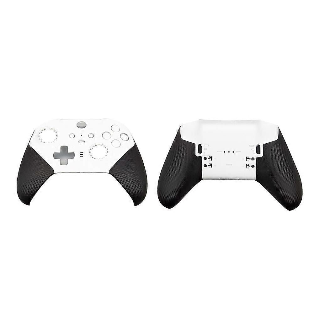 For Xbox Elite 2 Case Wireless Controller Replacement Housing Shell Faceplate Front Back Case Bottom Cover B(Black &amp; white)