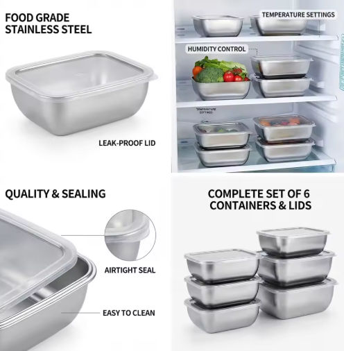 Stackable Stainless Steel Food Container