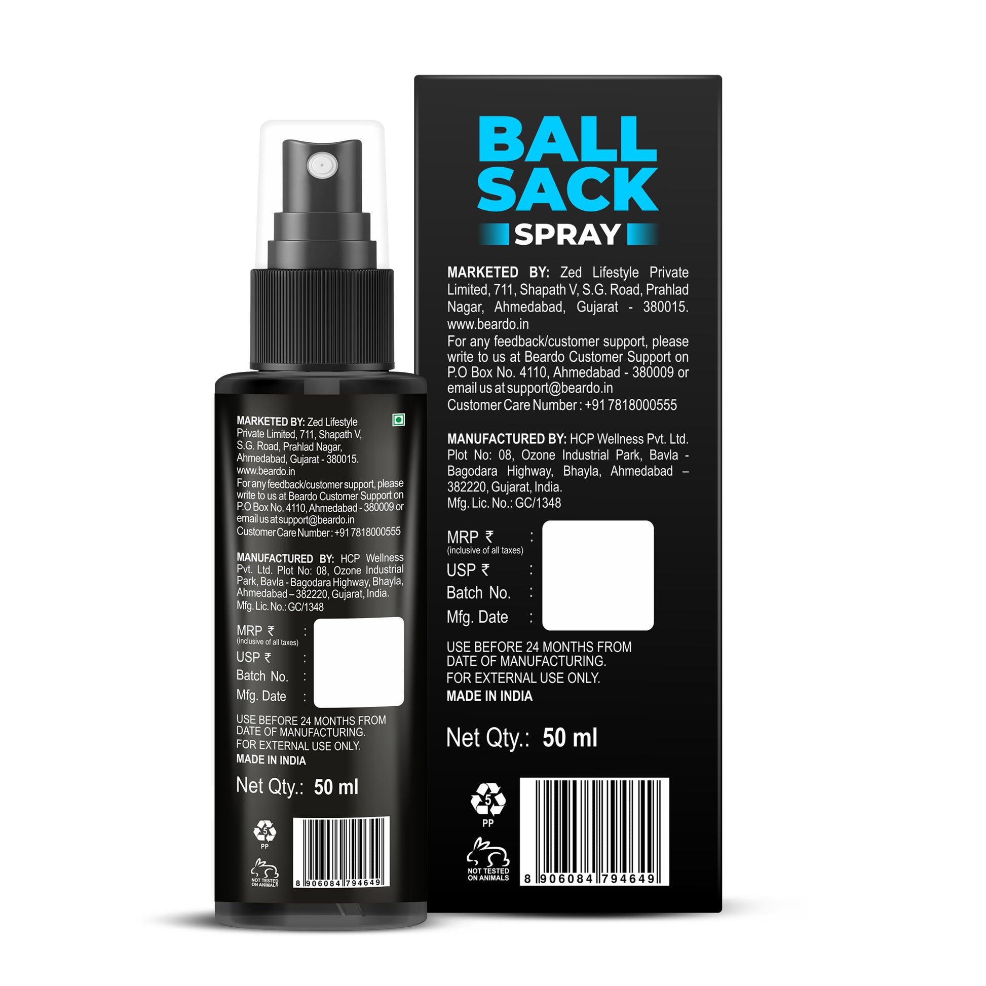 Beardo Ball Sack Spray 50ml