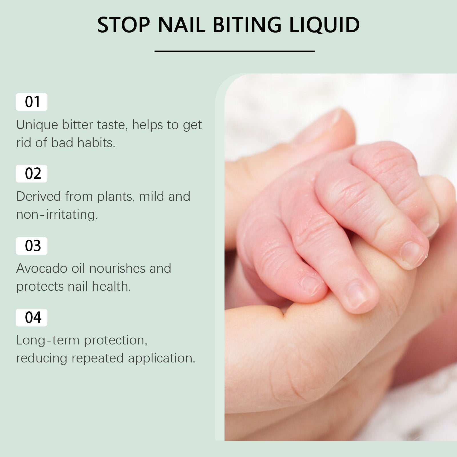 Anti-Biting Nail Care Bitter Lotion for Kids, Gentle, Natural, Nail Protection ,10ml/box