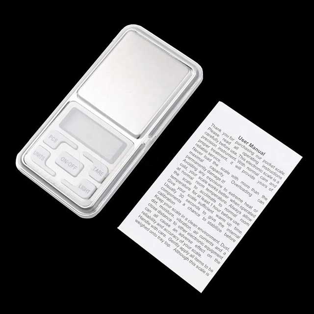 Mini Digital Pocket Scale with LCD Display - Precise Gram Weight Measurement for Jewelry, Food & Small Items