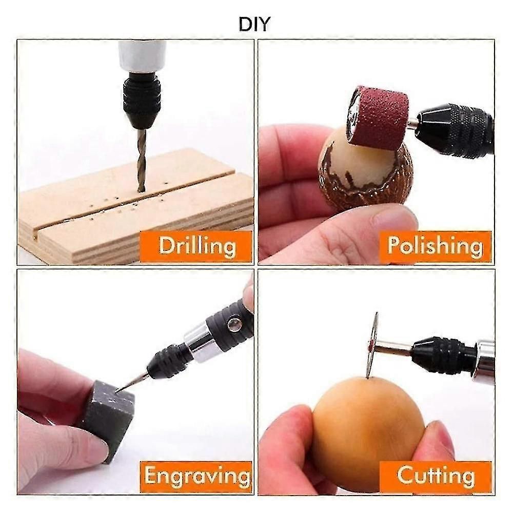 105pcs Mini Electric Drill Kit With 3 Speeds and USB Charging