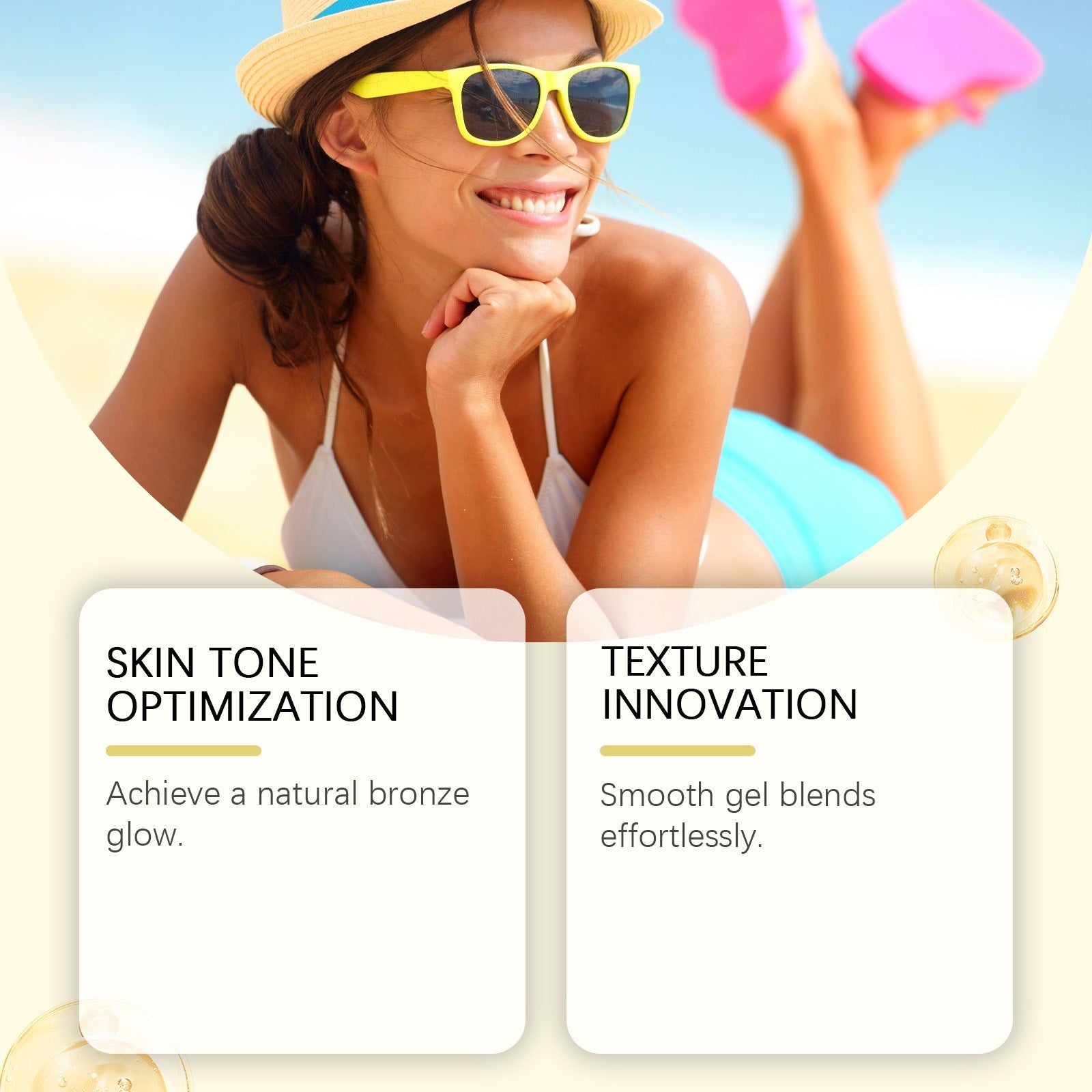 Carrot Tanning Gel, Hydrating, Natural Bronze Glow, Helps to Tan and Beautify Skin ,150g