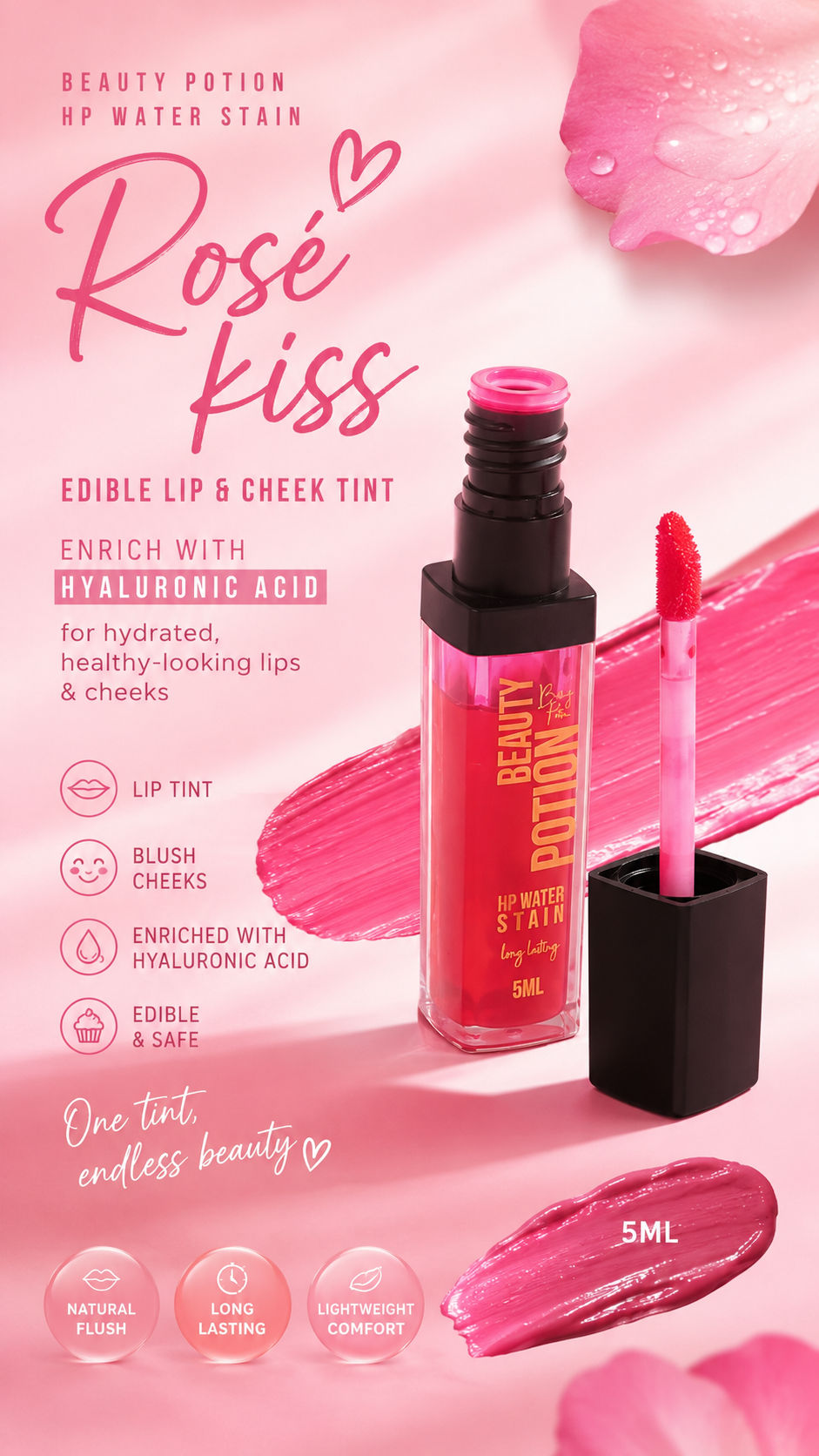 Beauty Potion Rosé kiss Lip stain