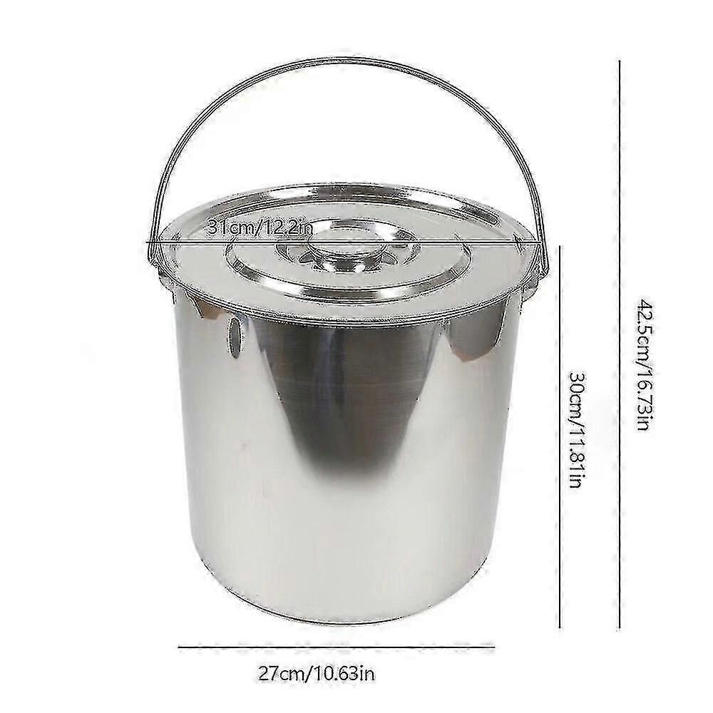20l Stainless Steel Bucket Kitchen Water Bucket zxin