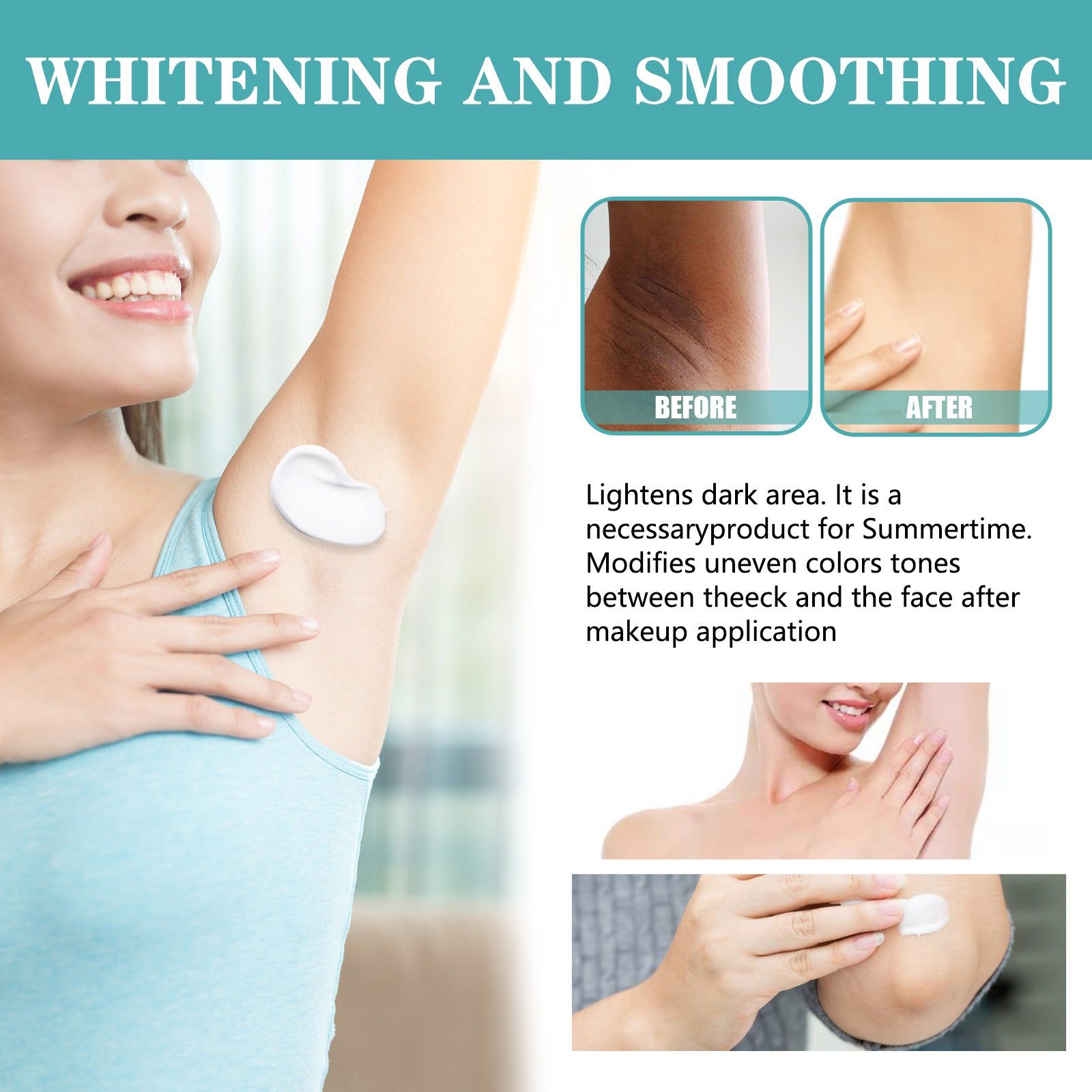Brighten and Moisturize Underarms, Remove Blackness, Lighten Skin Tone, Gentle Skin Care ,30ml