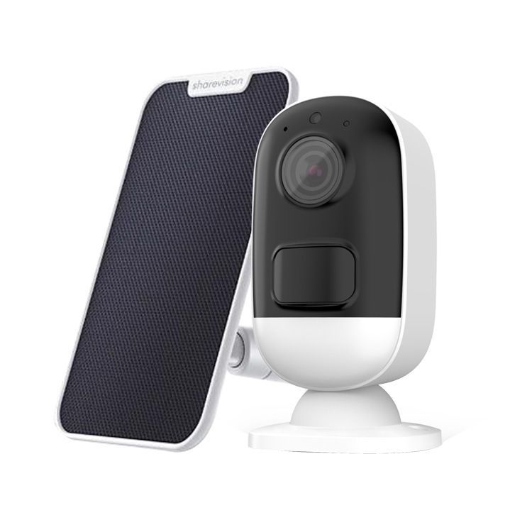 Outdoor Security Camera Wireless 1080P Home Surveillance with Solar Panel