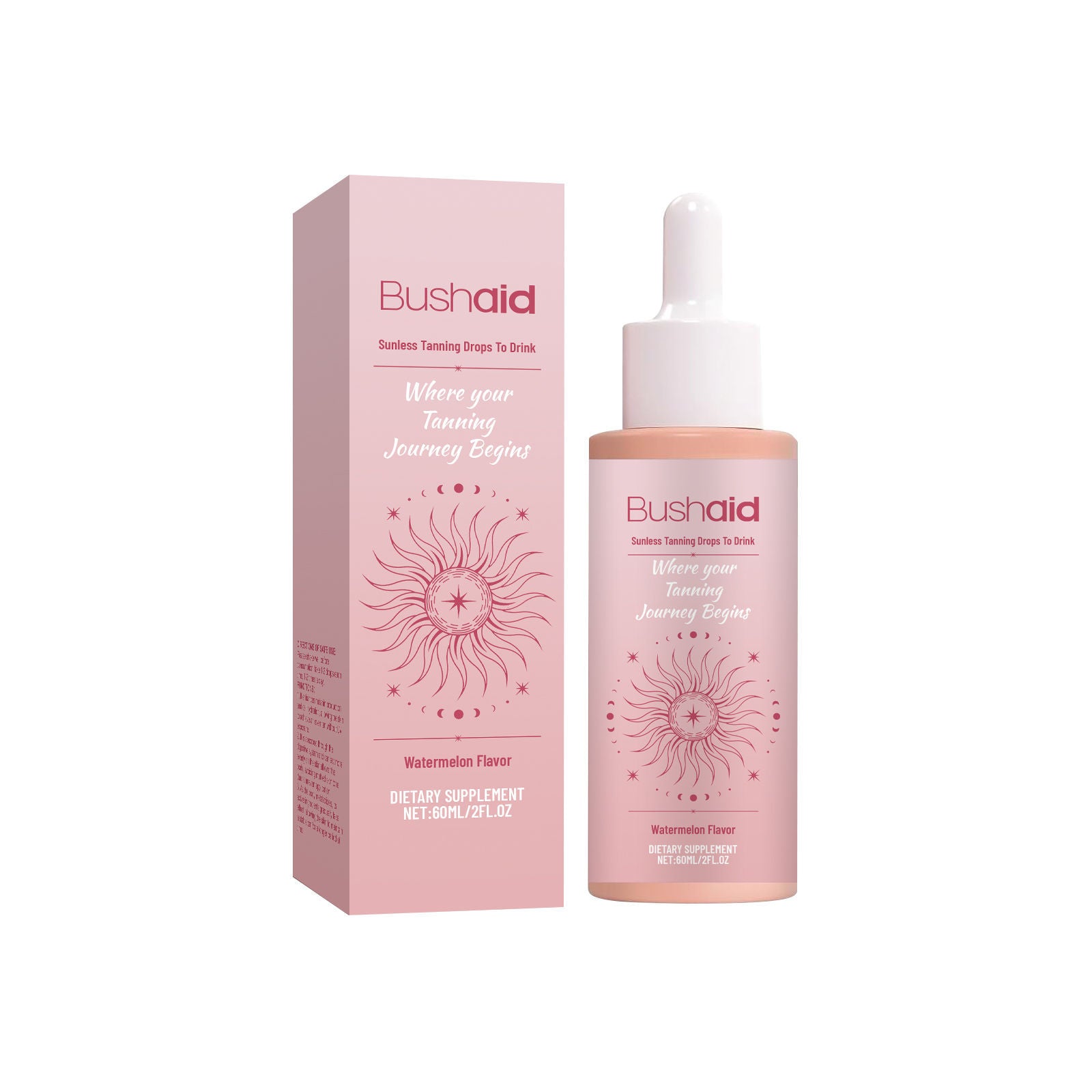 BushAid Tanning Anti-Sunburn Drops for Body Care, Sun Protection, Skin Color Adjustment ,60ml