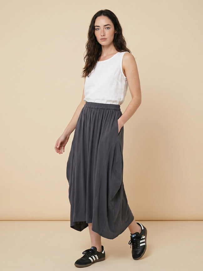 B newYork eco cocoon paneled skirt